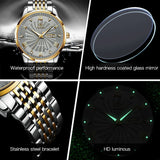 Stainless Steel Waterproof Men's Watch